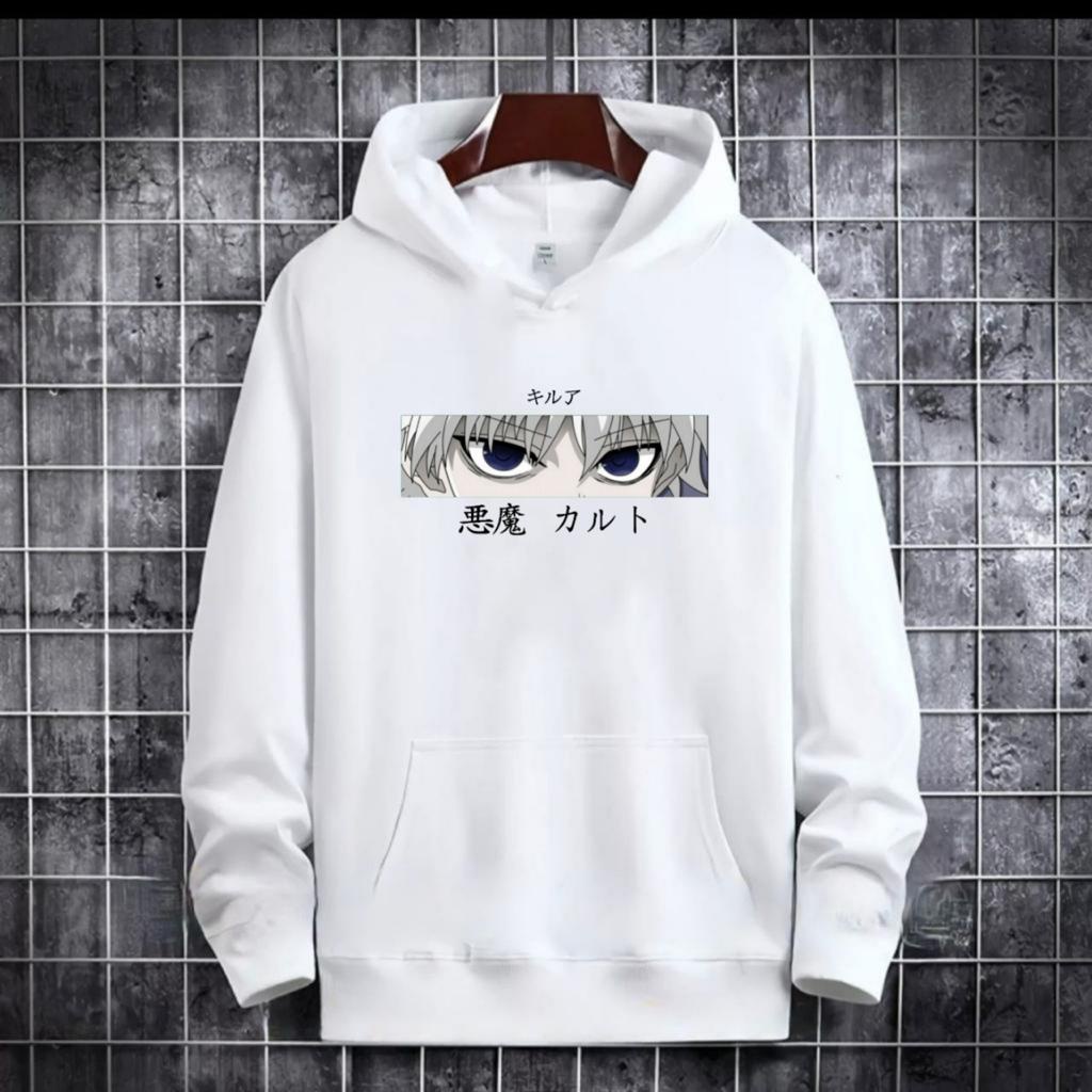 SWEATER HOODIE MODEL KILLUA ANIME HUNTER X HUNTER / HOODIE MURAH TERLARIS / HOODIE PRIA DAN WANITA / UNISEX / HOODIE PRINTING