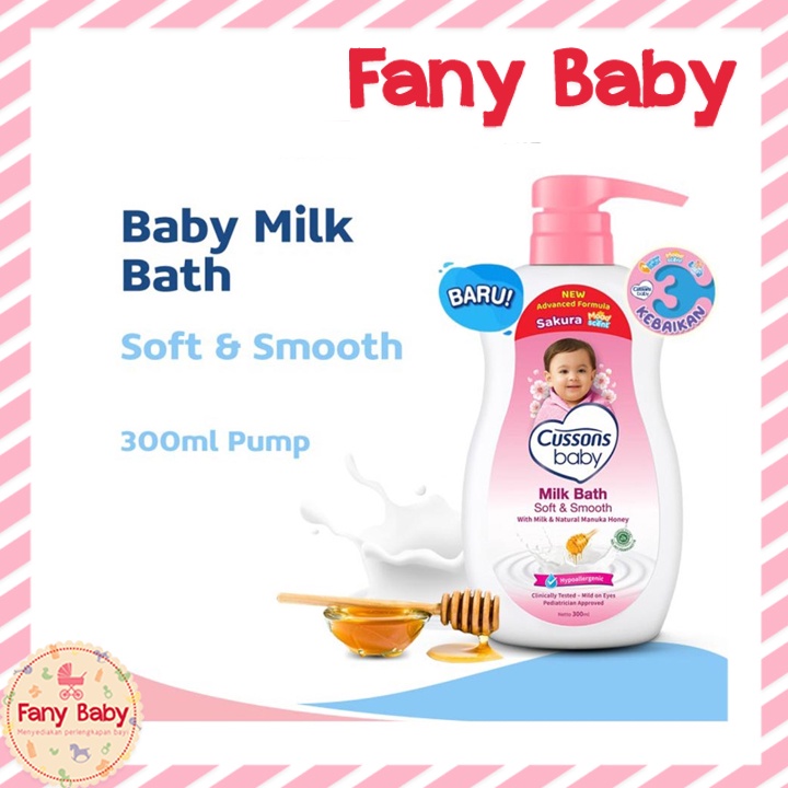 CUSSON BABY MILK BATH SOFT SMOOTH 300ML PUMP