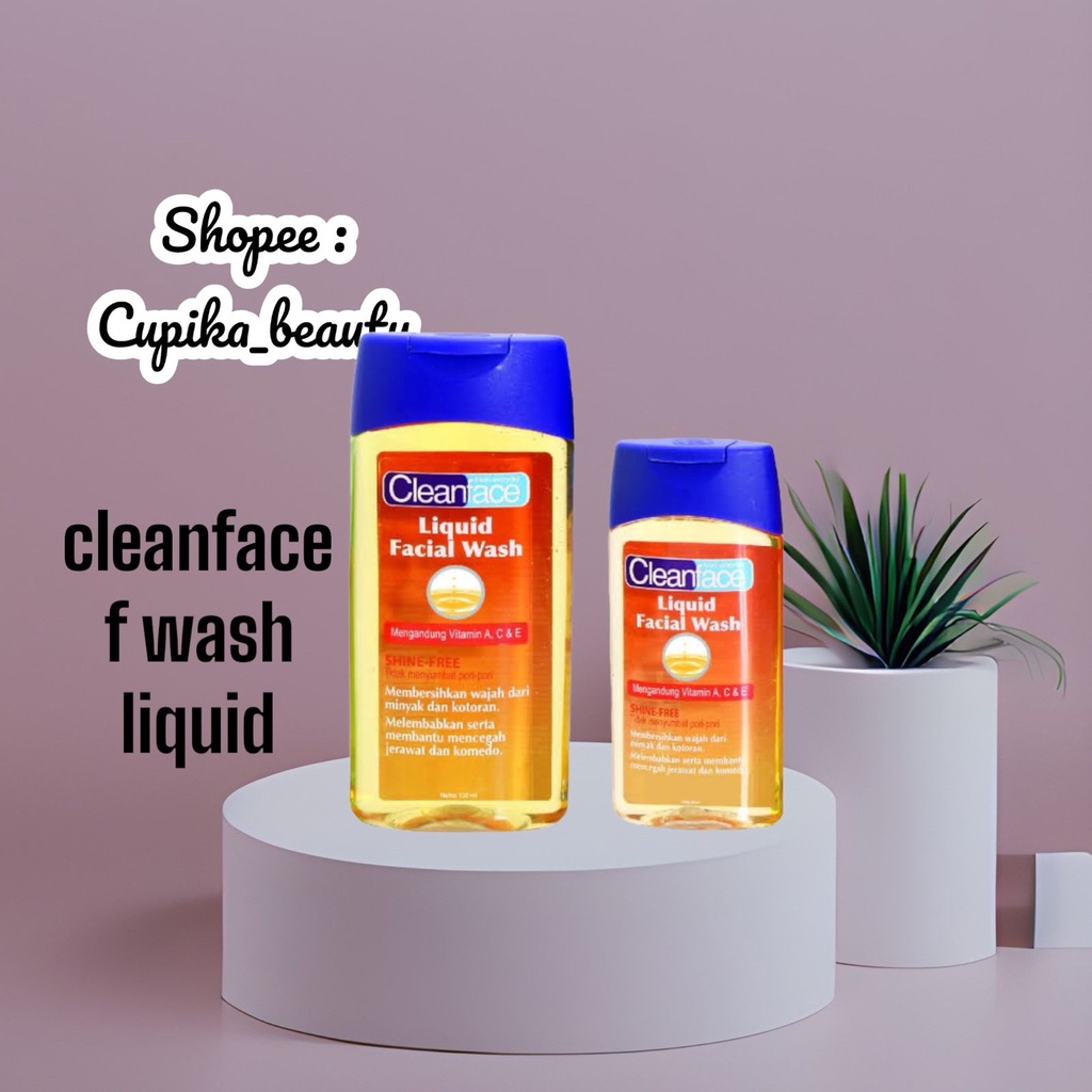 [cp] 50 ml -- Cleanface liquid facial Wash -- Sabun cuci muka CleanFace purbasari