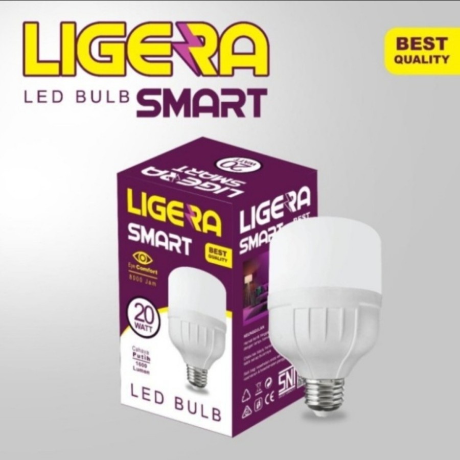 Lampu LED LIGERA Smart Bohlam LED 40W 30W 20W 15W 10W 5W Bolham LED