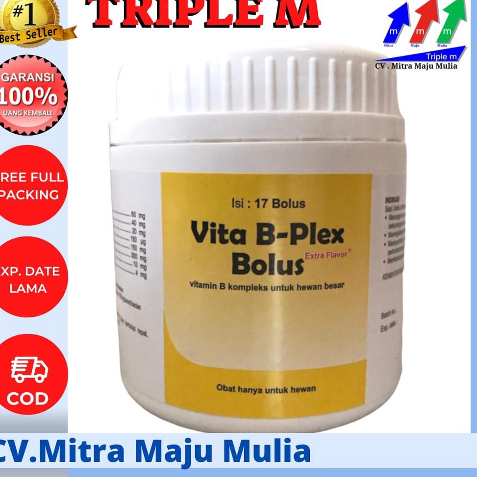 BOOMING VITA B PLEX BOLUS Vita B-Plex Bolus, Vita BPlex Bolus MEDION Tingkatkan Nafsu Makan Pertumbu