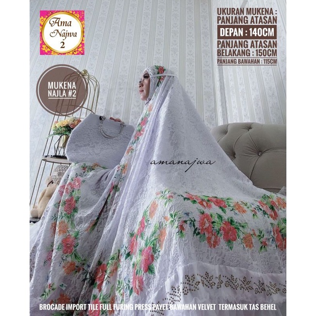 MUKENA DEWASA JUMBO TERBARU 2022 2023 BROKAT BRUKAT TILE IMPORT ADEM PREMIUM RENDA MEWAH FREE TAS/MU