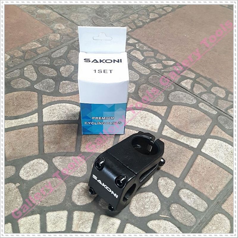 STEM BMX SAKONI 28.6 - 22.2 ALLOY HITAM Sepeda aksesoris sparepart