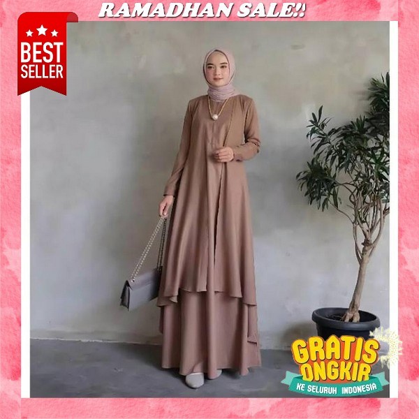 Cod Gamis Wanita Muslim Jumbo S M L Xl Xxl Ld 94 100 105 110 115 / Mikayla Dress Vol 2 Ceruty Babydo