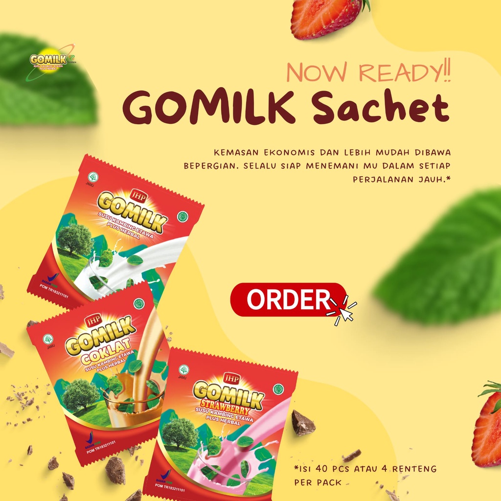 

Gomilk Sachet Kemasan Praktis Isi 25gr