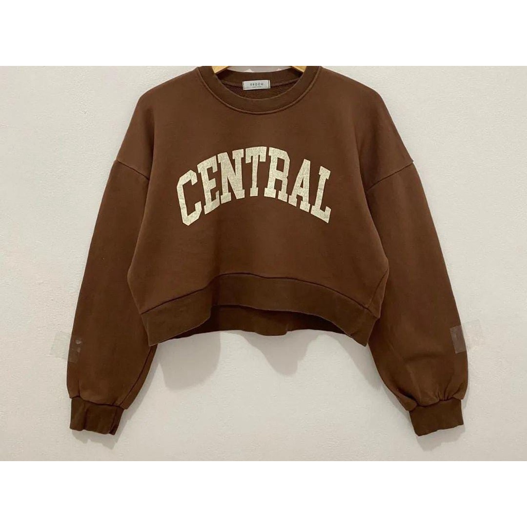 CENTRAL SWEATER CREWNECK CROOPE WANITA (IC)