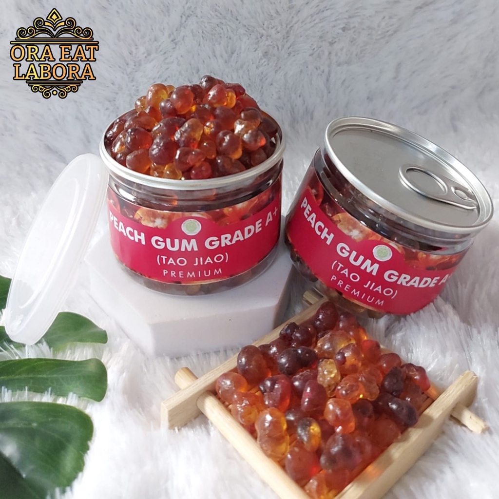 

Can Peach Gum Grade A+ Tao Jiao Getah Persik Kualitas Premium - Ora Eat Labora