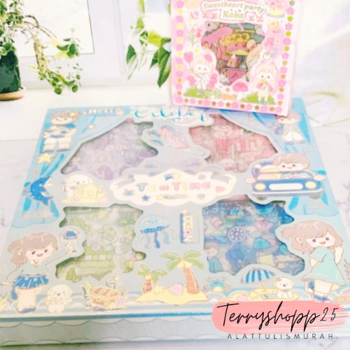 

Stiker 200 Lembar Paket Stiker Mini dan besar Anti Air Murah Bisa Cod