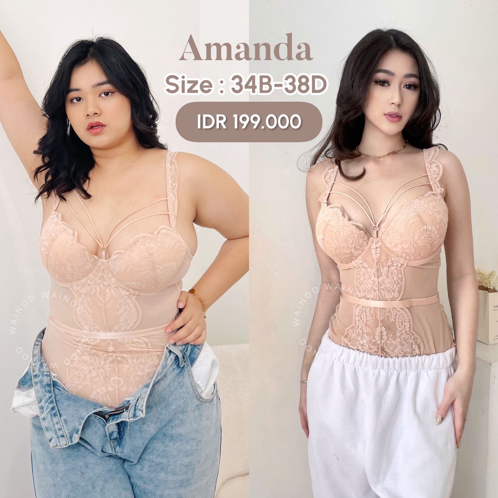 WAINODSHOP - AMANDA premium bodysuit sexy lingerie