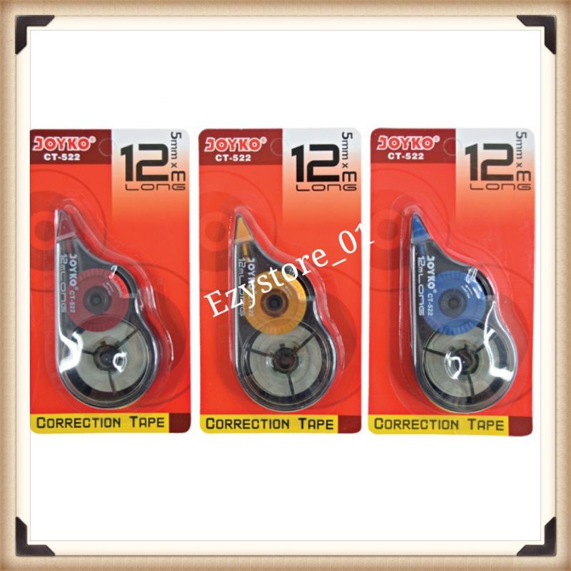 

Correction Tape/Tip Ex kertas Roll/Penghapus pensil Joyko CT 522,5mm×12mm