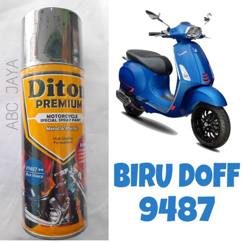 Pilok Pylox Cat Semprot Diton Premium Blue Vivace V9487** Biru Doff Blue Matt Biru Dof Blue Doff