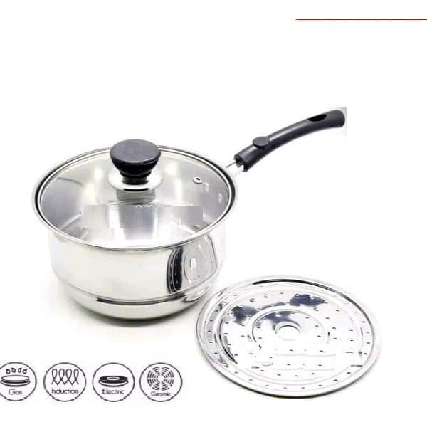 Panci Steamer Set Serbaguna Low Watt Terbaru Multifungsi Terlaris E5Q3 Kecil Terbaik Termurah Terbal