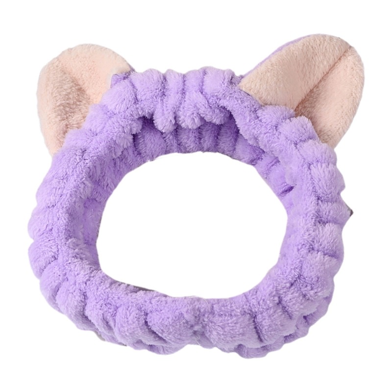 Bandana Hairband Headband Telinga Kucing Musim Dingin Lucu Jepang Dan Korea Perempuan Sederhana Kartun Mencuci Wajah Ikat Kepala Topeng Mewah Bertepi Lebar Aksesoris Rambut