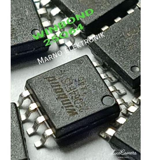 GROSIR ✅ IC WINBOND 25Q64 IC EPROM FLASH SPI 25Q64FVSSIG 8MB IC MEMORY 25Q64