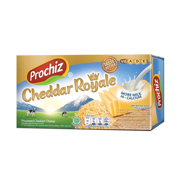 PROCHIZ PROC CHEDDAR CHEESE ROYALE 160 GR - KEJU