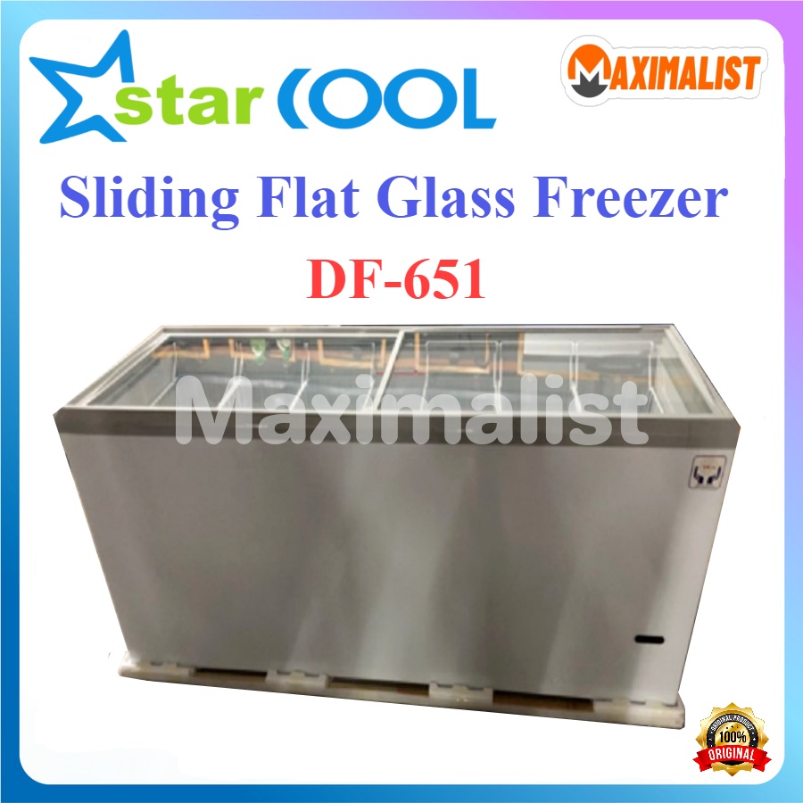Starcool DF-651 Sliding Flat Glass Freezer - Freezer Kaca - Freezer Pendingin Kaca Geser