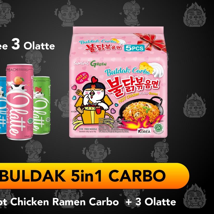 

● 5 in 1 Samyang Carbonara + 3 Olatte Ω