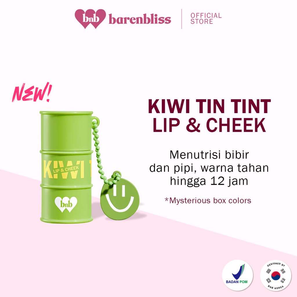 BNB barenbliss Korean Kiwi Tin Tint Lip &amp; Cheek「Blendable Intens 2 in 1 Tint」