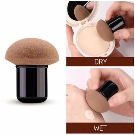 SPONGE BLEND TANGKAI SPON JAMUR BEAUTY BLENDER SPONGE MAKEUP BENTUK JAMUR MAKE UP | FADHILAH SHOP BJB