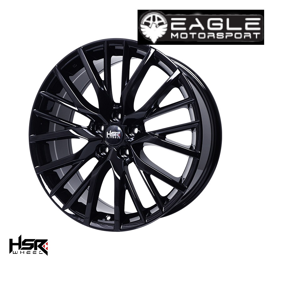 velg racing mobil mercedes ring20 HSR ASUKAI R20X8 H5X114,3 ET38 BLACK