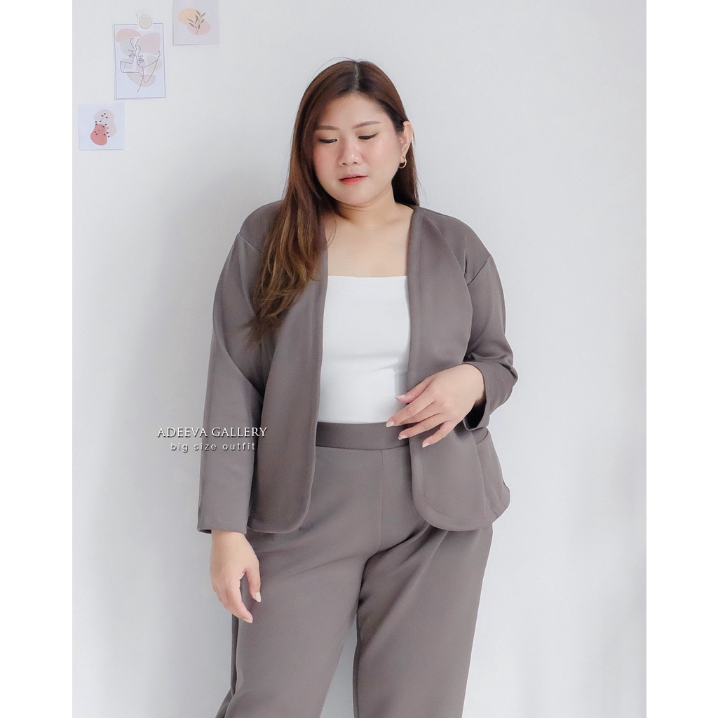 ADEEVA Korean Blazer Scuba Jumbo