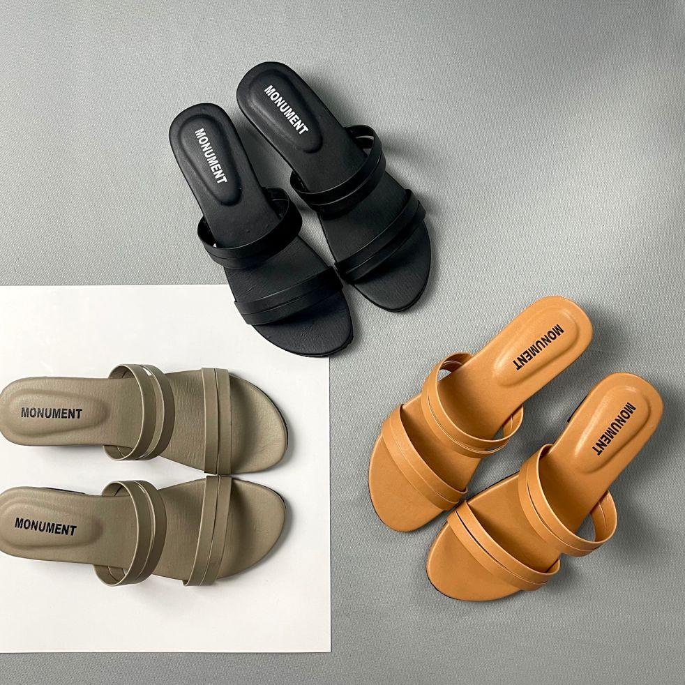 TERMURAH Alena - Sandal Wanita Hak 3cm/Sandal Heel Ban 2/ Sandal Hak 3 cm Selop Ban 2 Terbaru/ Sanda