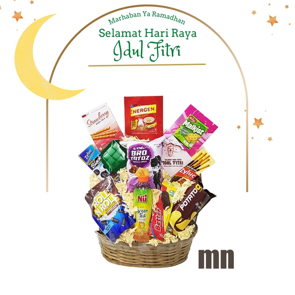 

Parcel Hampers Lebaran Idul Fitri Makanan dan Minuman Desain Unik Murah Harga Terjangkau Mini