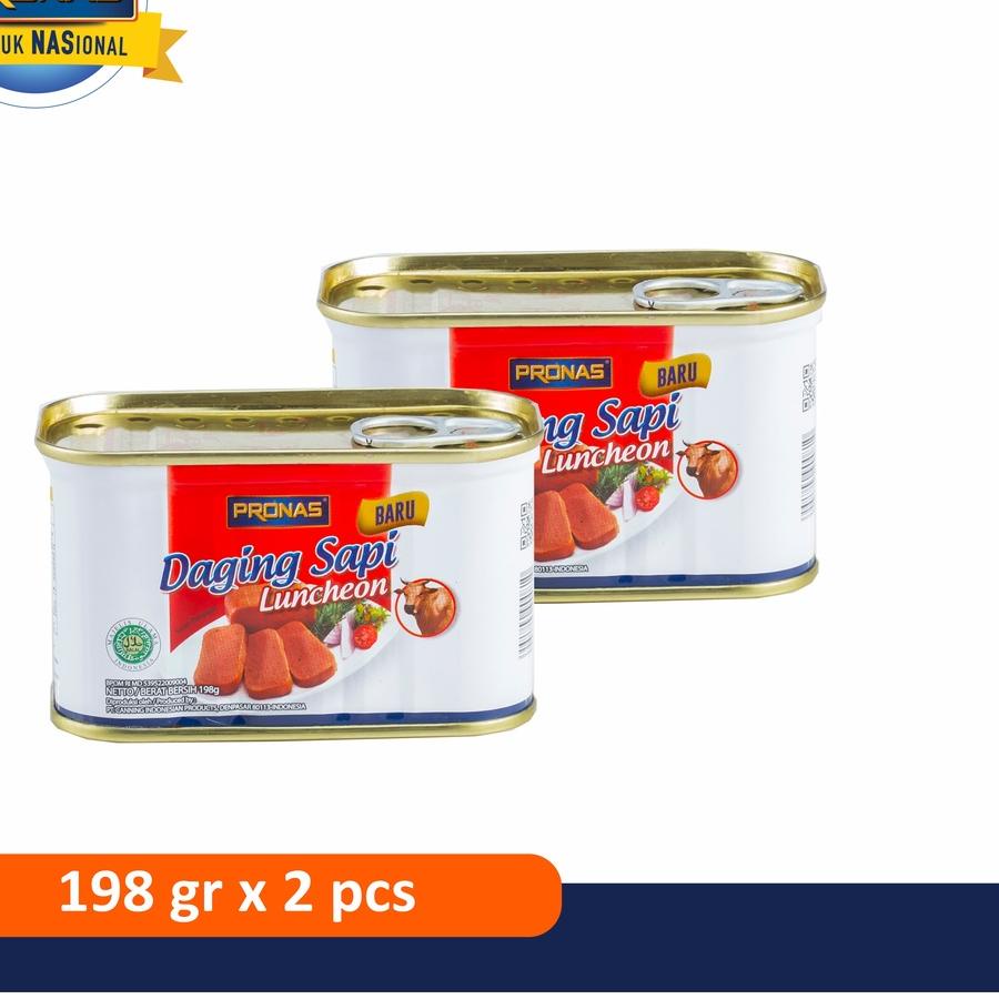 

✨Terbaru✨ Pronas Luncheon Sapi 198 g kemasan bundling 2 pcs 
