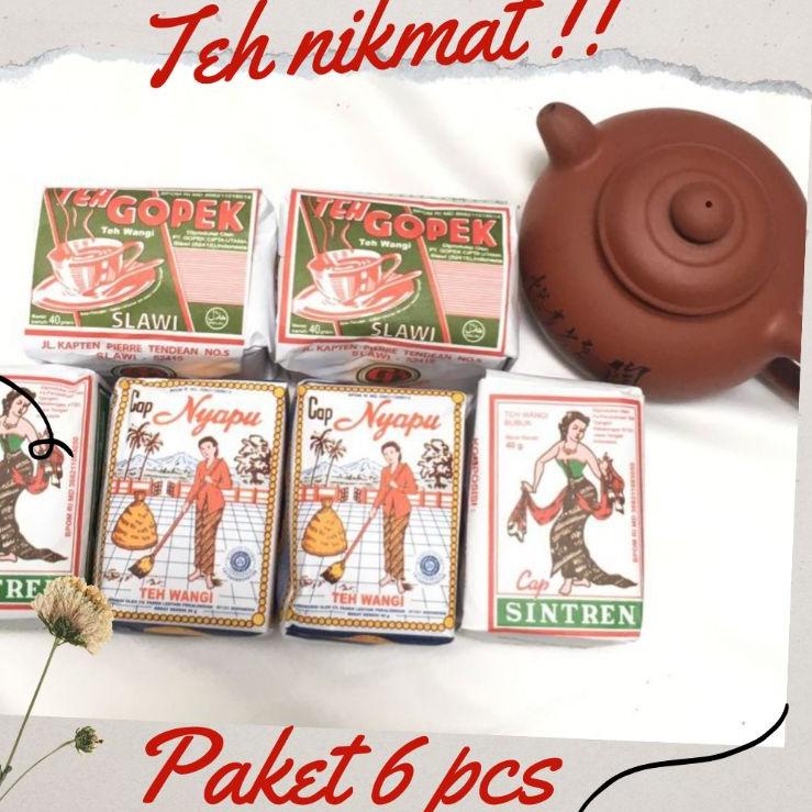 

VIRAL ✅ Teh Nyapu Teh Gopek Teh Sintren Paket 6 pcs