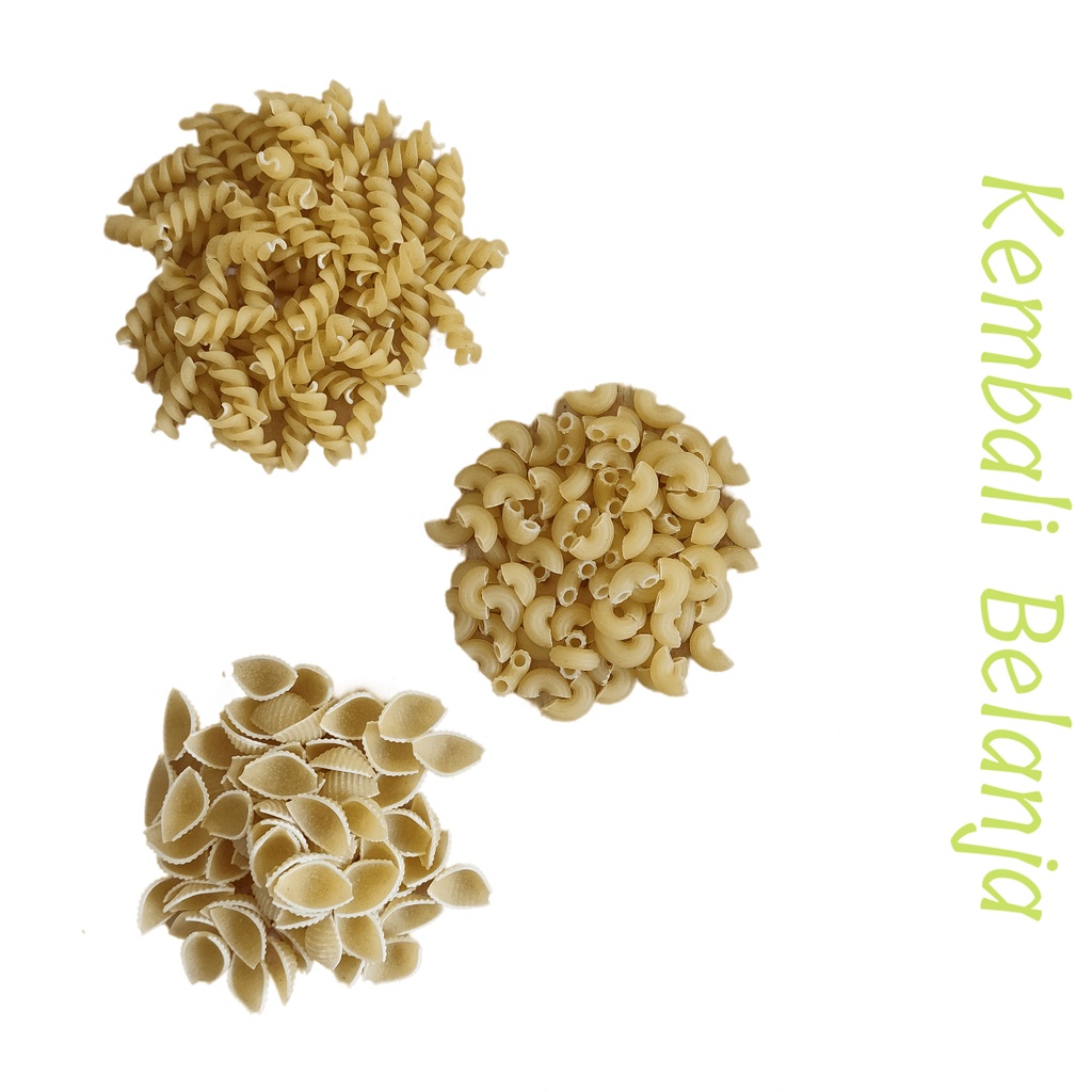 Makaroni Mentah/ Makaroni Pasta/ Macaroni Pasta/ Makaroni Pipa Spiral Kerang 250 Gram