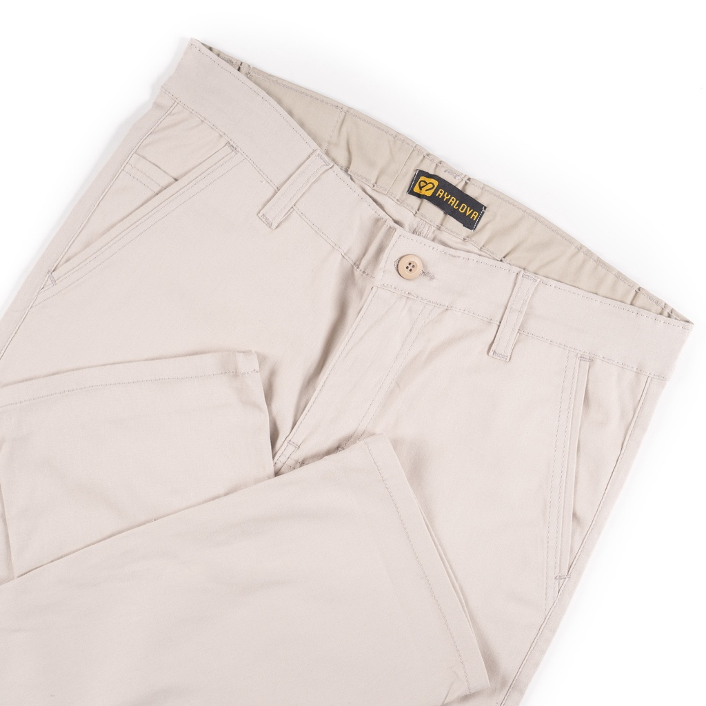 Celana Chino Panjang Standar Reguler Cotton Twill Stretch Melar Original