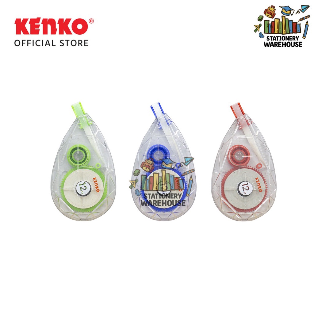 

KENKO CORRECTION TAPE / KOREKSI PENA / PITA KOREKSI CT-919 12 M x 5 Mm