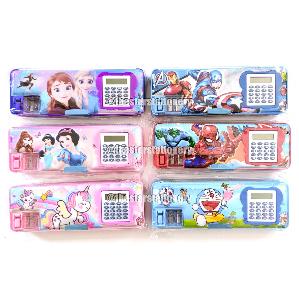 

(1 Biji) Gabungan Kotak Pensil Magnet Kalkulator C-2155-2 B-3055 FC-6808 FC-6809 AC-6802