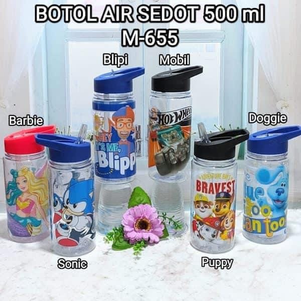 BOTOL MINUM ANAK KARAKTER SEDOTAN CHILDlSH 500ML / BOTOL MINUM ANAK SEKOLAH SEDOTAN 500ML M-655