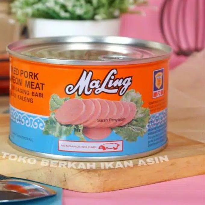 

➱ Ma Ling Pork Luncheon TTS 397 Gram / Daging Ham MaLing Kaleng / Daging Babi ➺