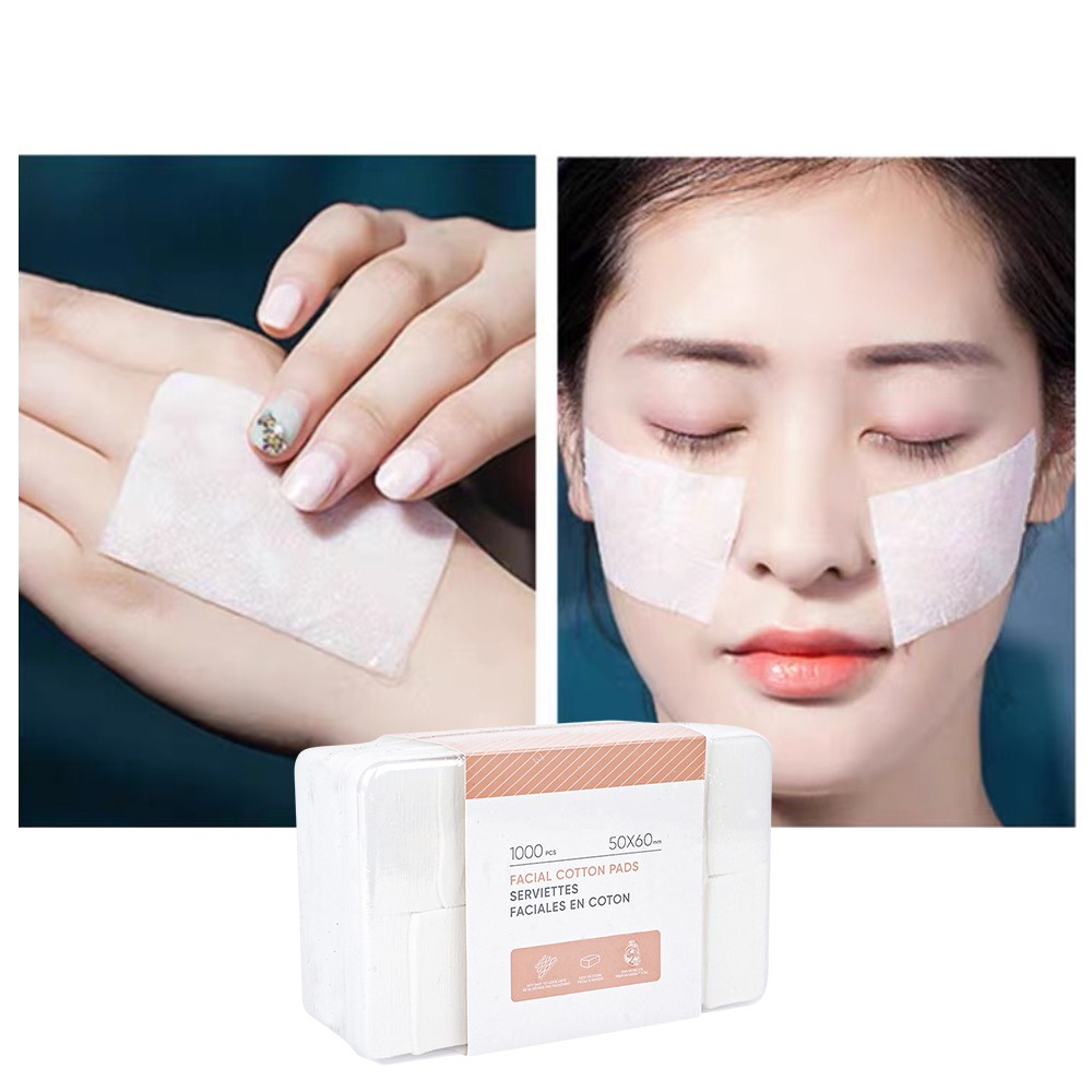 MAANGE Facial Cotton Pad 1000pcs Kapas Tipis Pembersih Makeup Make Up Bantalan Kapas Kotak Kapas Pembersih Wajah 0210