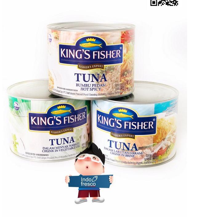 

☑ King's Fisher Tuna In Canned- Daging Tuna Kaleng 1800g ⅎ