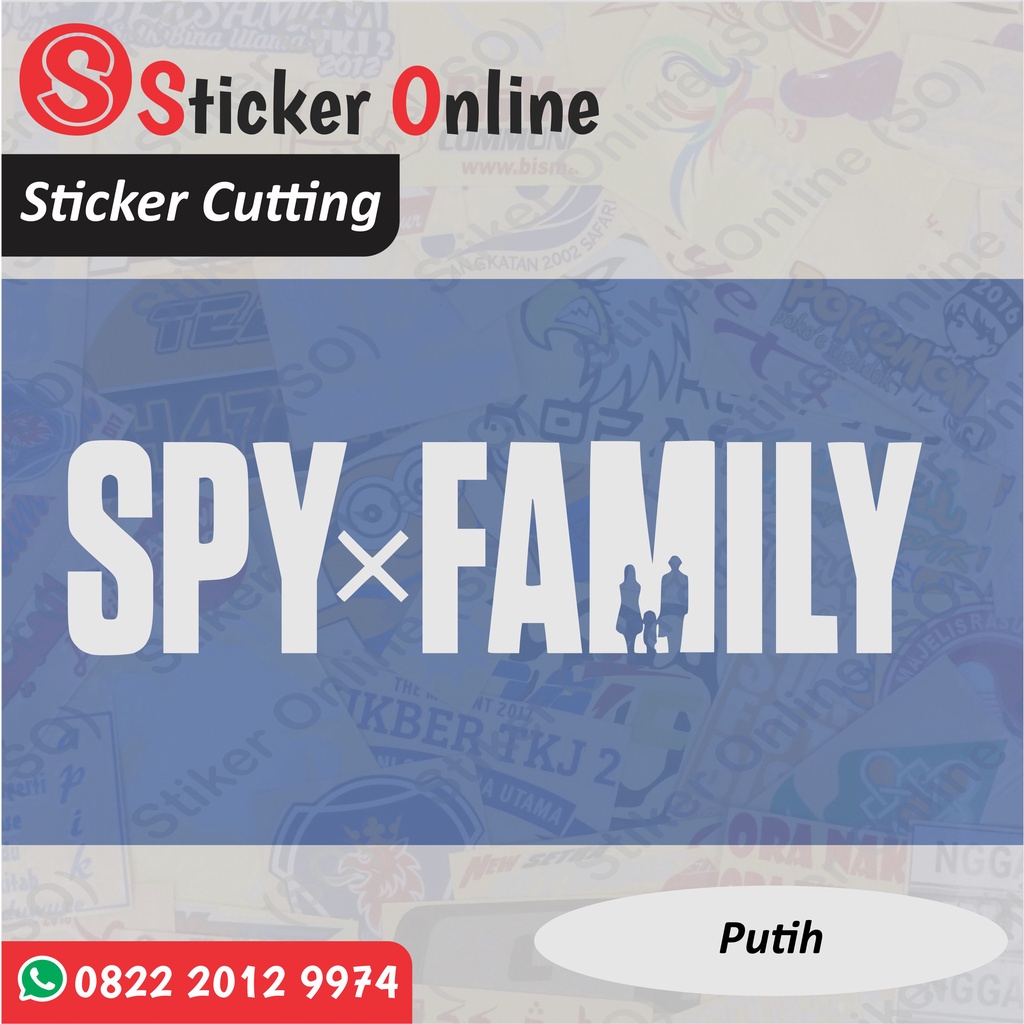 Stiker SPY X Family | Sticker Cutting SPY X Family Motor Mobil