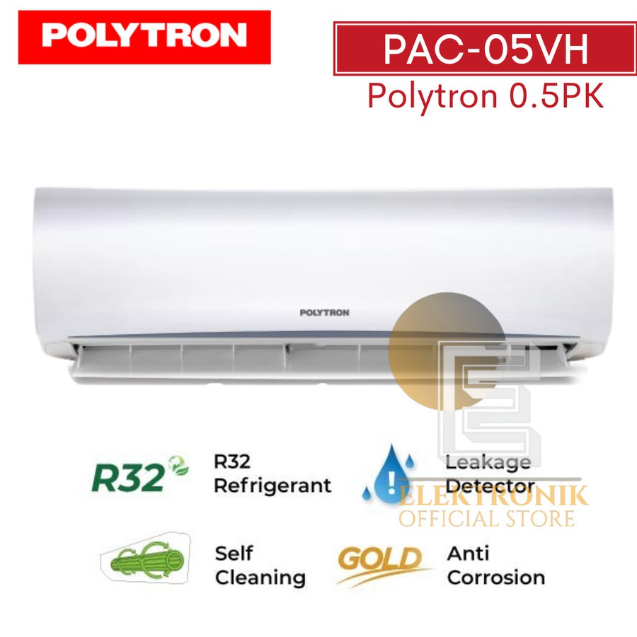 POLYTRON AC 1/2 PK PAC 05VH AC MURAH  STANDART/PAC05VH/PAC 05 VH/PAC-05VH/PAC-05 VH/100%ORIGINAL/BER