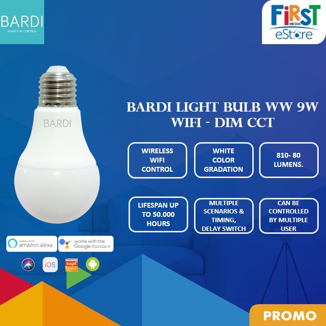 [Smart ] Bardi Smart Bulb Dim Cct 9W [Lamp]