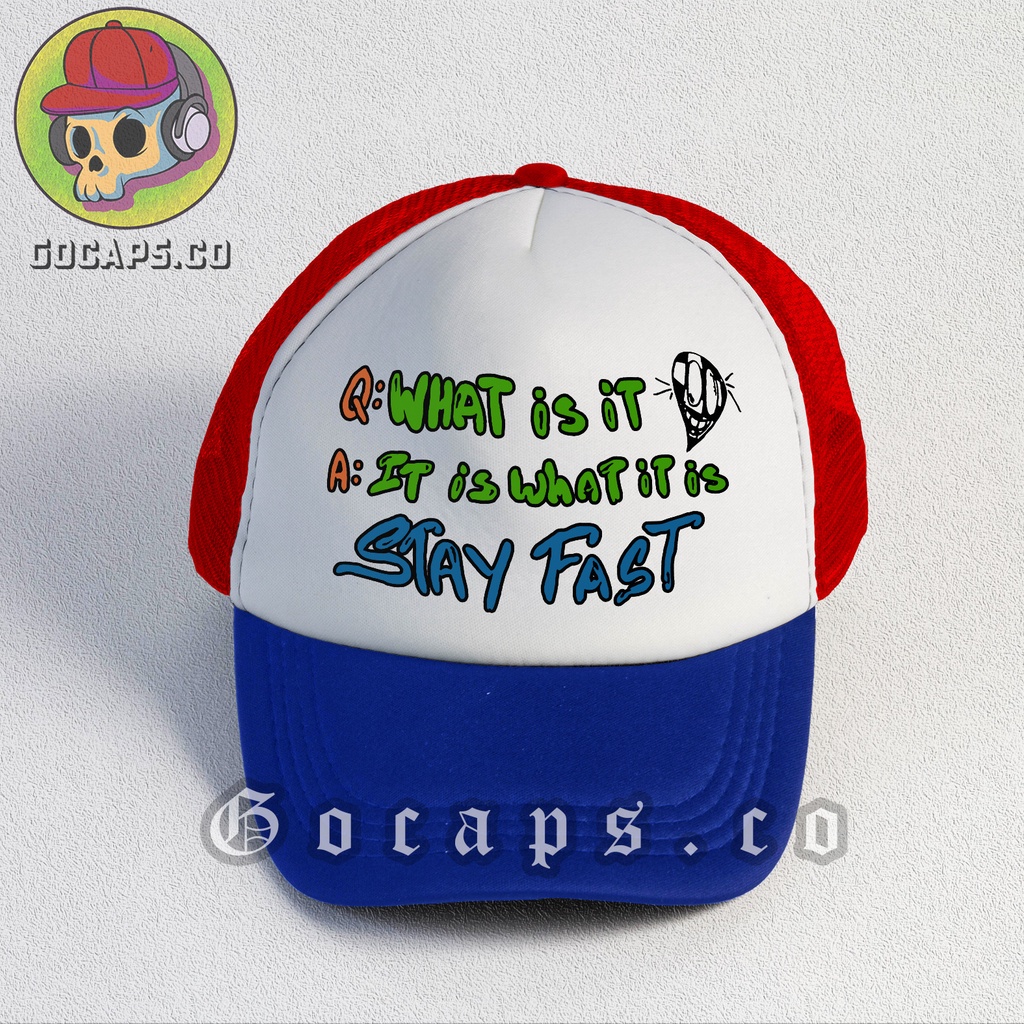 Gocaps - Topi Jaring Trucker Chrome Unisex (Premium Quality) - Is It What Is It