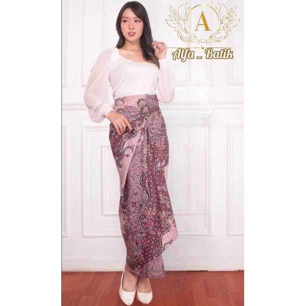 rok lilit motif batik / rok lilit / rok lilit kondangan / rok lilit pesta / rok lilit batik elegan