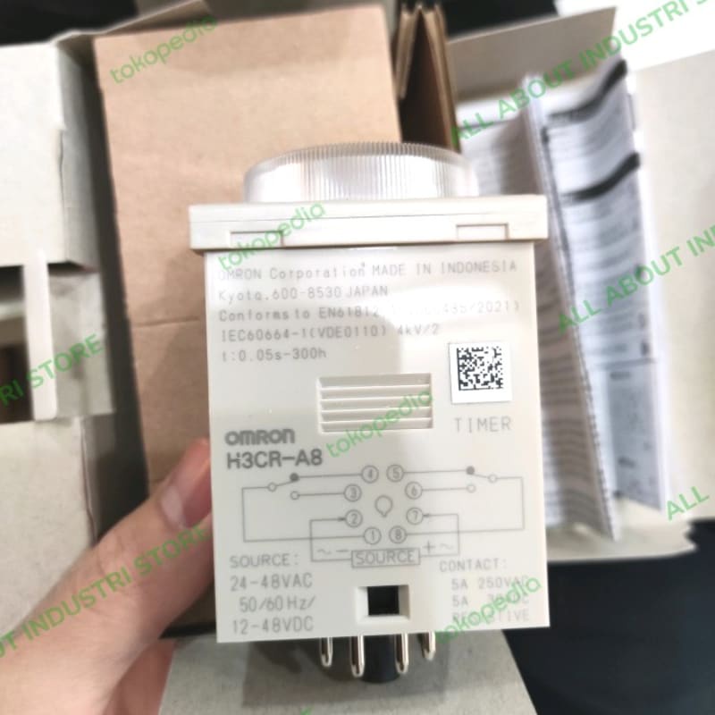 Omron H3CR-A8 24VDC Timer Omron h3cr a8 8 pin 24v Original
