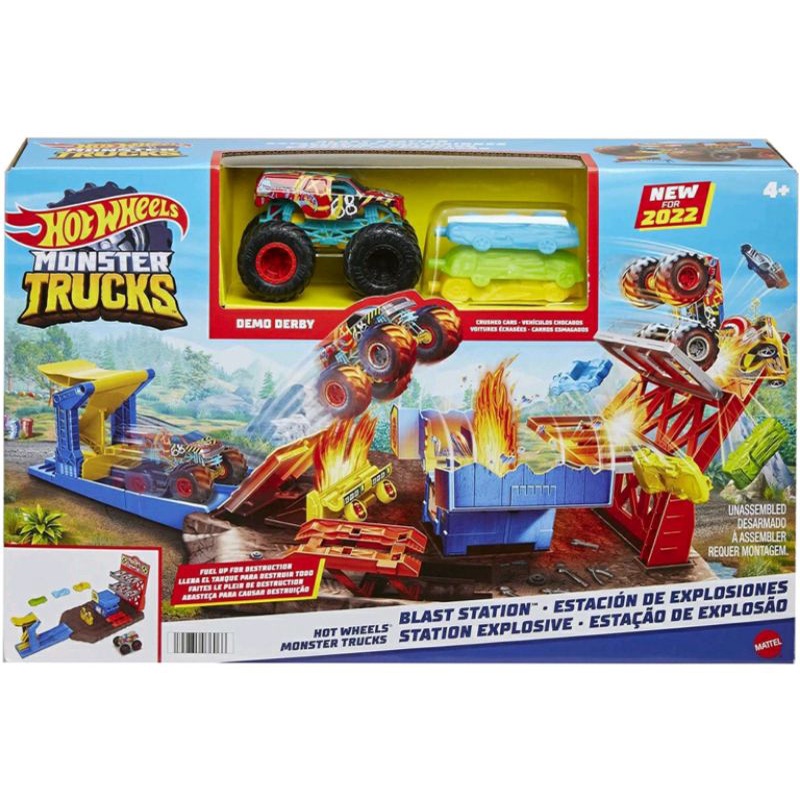 Hotwheels Monster Truck BLAST STATION .Track Play set Demo Derby.Original.