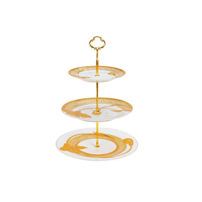 Terlaris Vicenza Third Plate - Piring Susun P25 Motif Lily