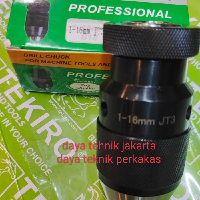 

kepala bor keyless 16mm jt3 san ou /Chuck drill 16mm 1-16mm sanou mt