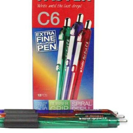 

BRANDS FESTIVAL Pulpen Faster C6 ( Cetek ) isi 12 grosir