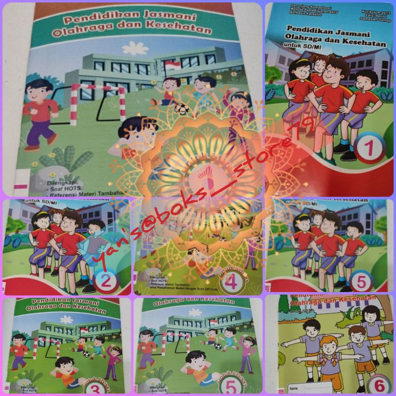 Buku lks PJOK untuk SD/mi kls 1-6 semester genap new swadaya murni k13