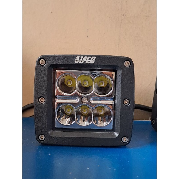 LAMPU SOROT MERK SIFCO 6 LED KOTAK TEBAL