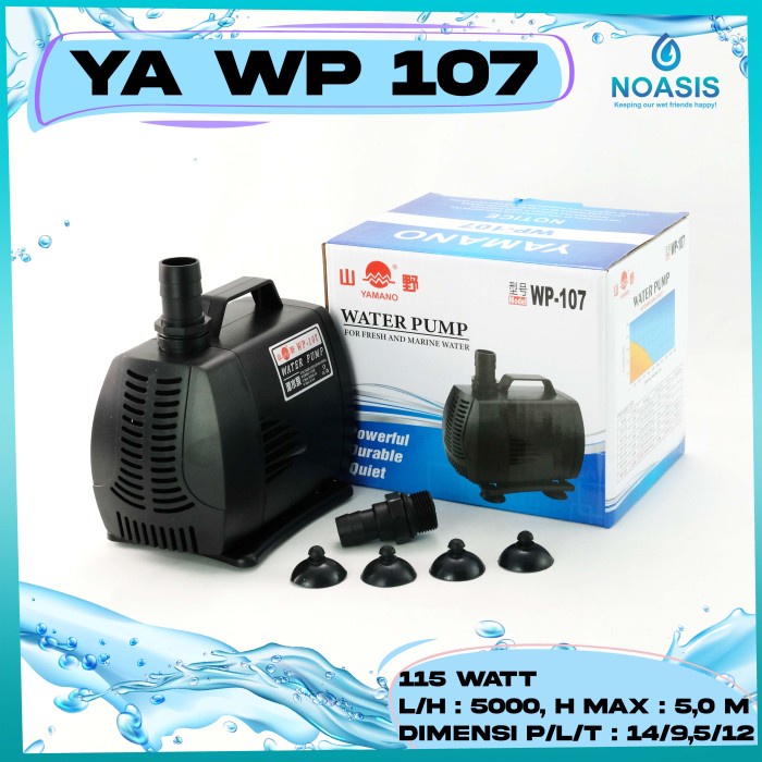 Terlaris Aerator Terbaik Yamano Wp 107 Naik 5 Meter Pompa Air Kolam Ikan Celup